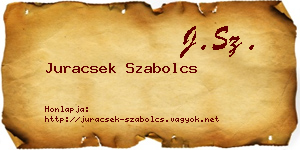 Juracsek Szabolcs névjegykártya